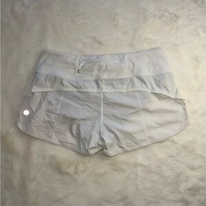 lululemon white with tan linner never worn!! no store tag